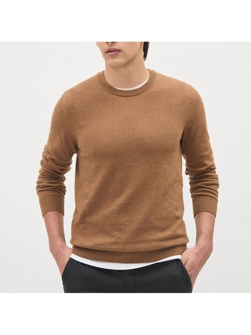 NWT RW & Co Solid Long-Sleeve Crew-Neck Sweater XS